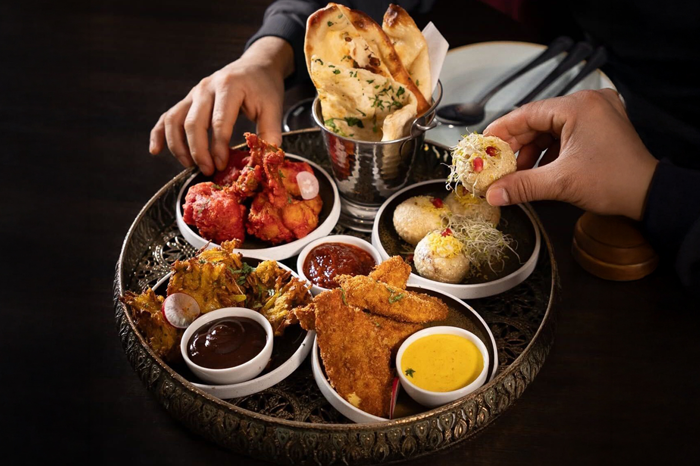 5-retters Indisk Tapas hos Benares midt i sentrum