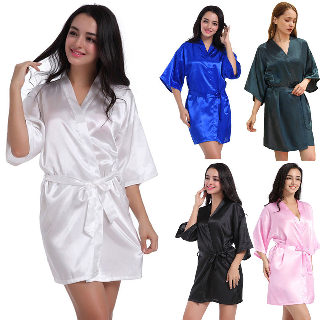 Product Image for Kimono morgenkåpe i sateng dame