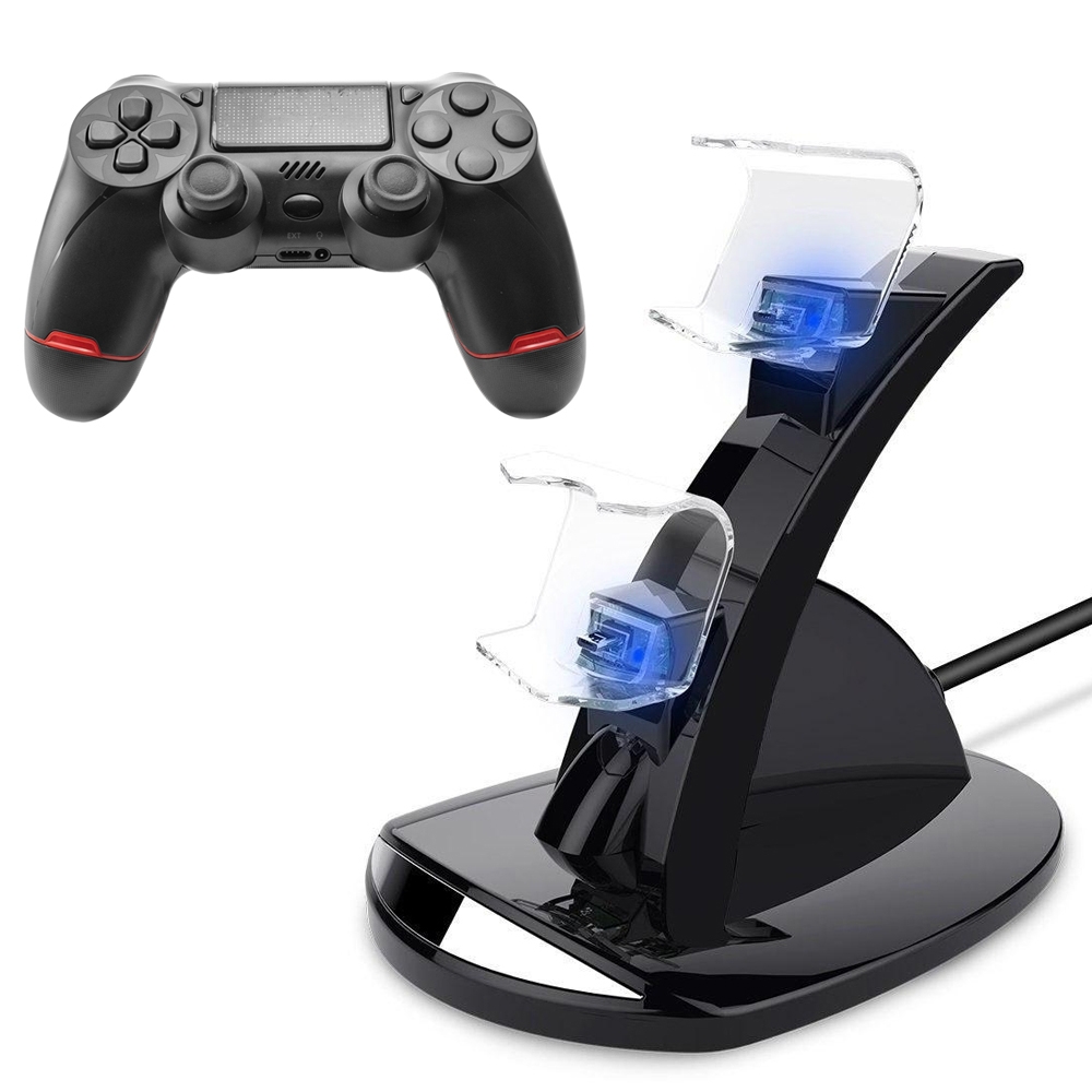 Handkontroll med laddstation för Playstation 4