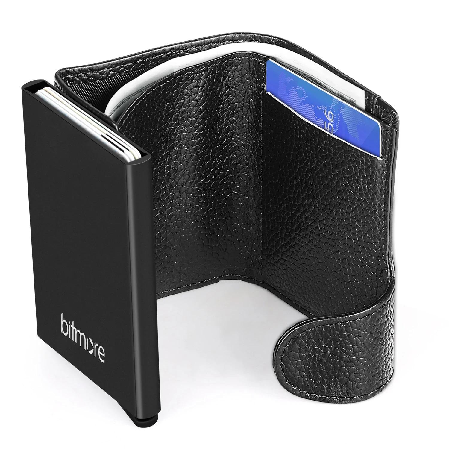 Bitmore rfid blockerande plånbok i 100% äkta läder (2 av 5)