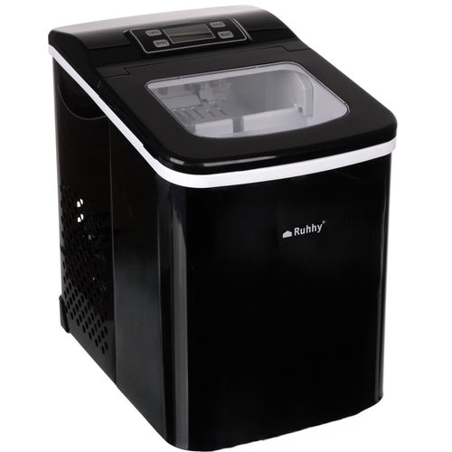 Ismaskin 12 kg/dygn 2 l 6 min LCD timer självrengöring svart