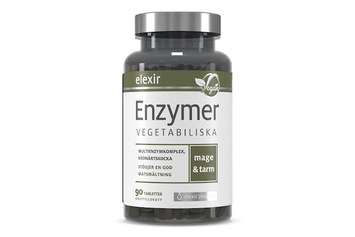 Enzymer vegetabiliska 90 tabletter Elexir Pharma