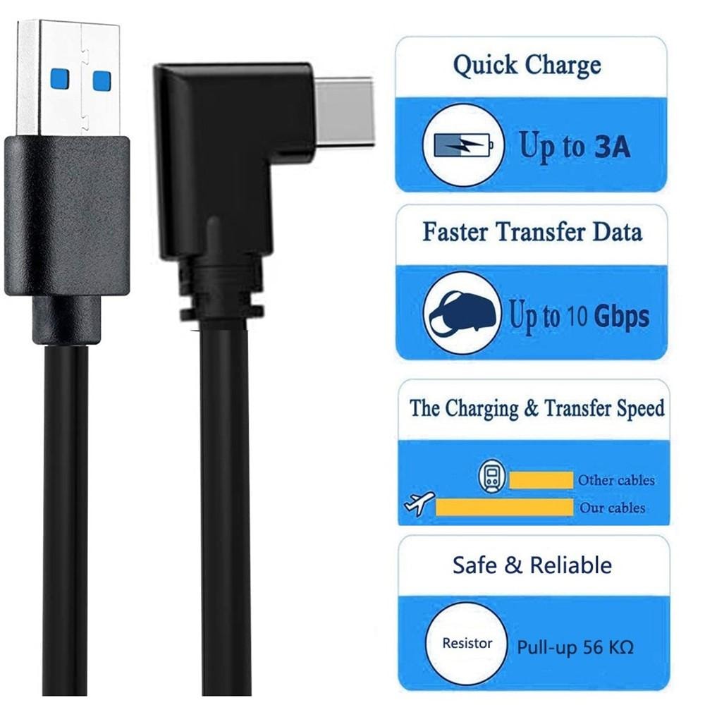 Oculus Quest VR Link Cable USB3.0 to Type-C Data kable 5m (4 av 6)