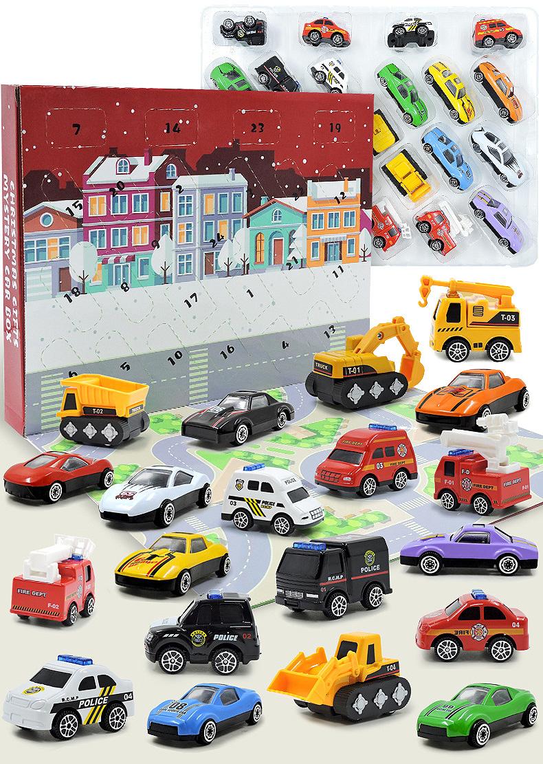 Adventskalender for barn / Julekalender med lekebiler