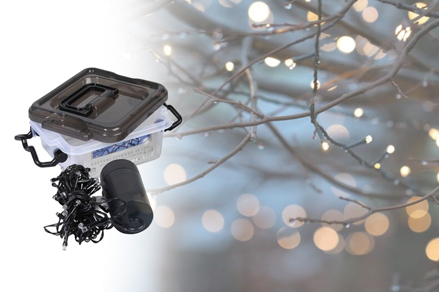 Led lys utendørs batteri