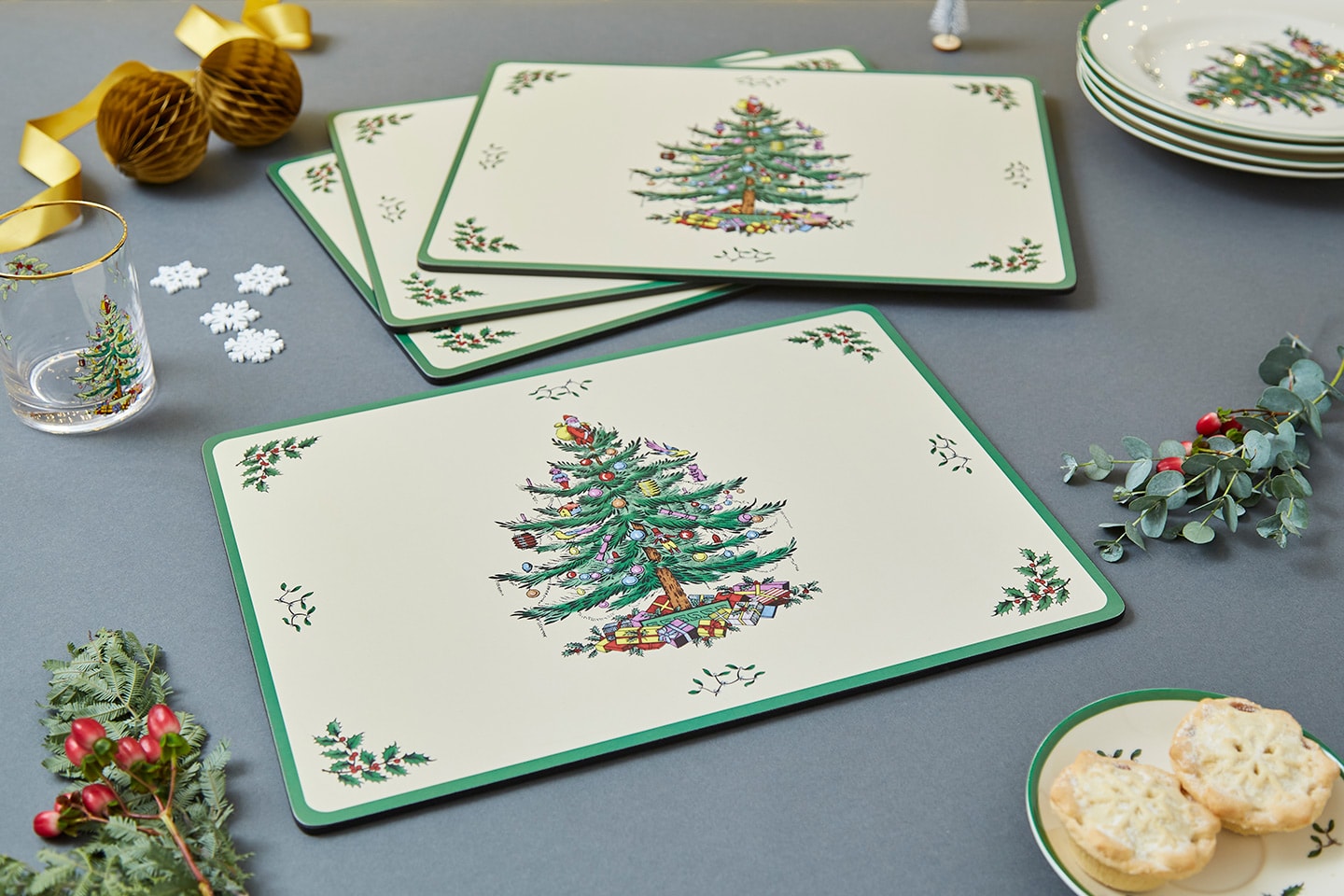Spode Christmas Tree bordsunderlägg 4-pack (1 av 6)
