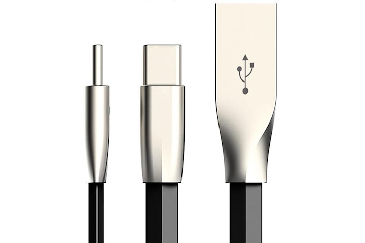 Tangle-free USB-C kabel med sink kontakt - Anti-break kabel