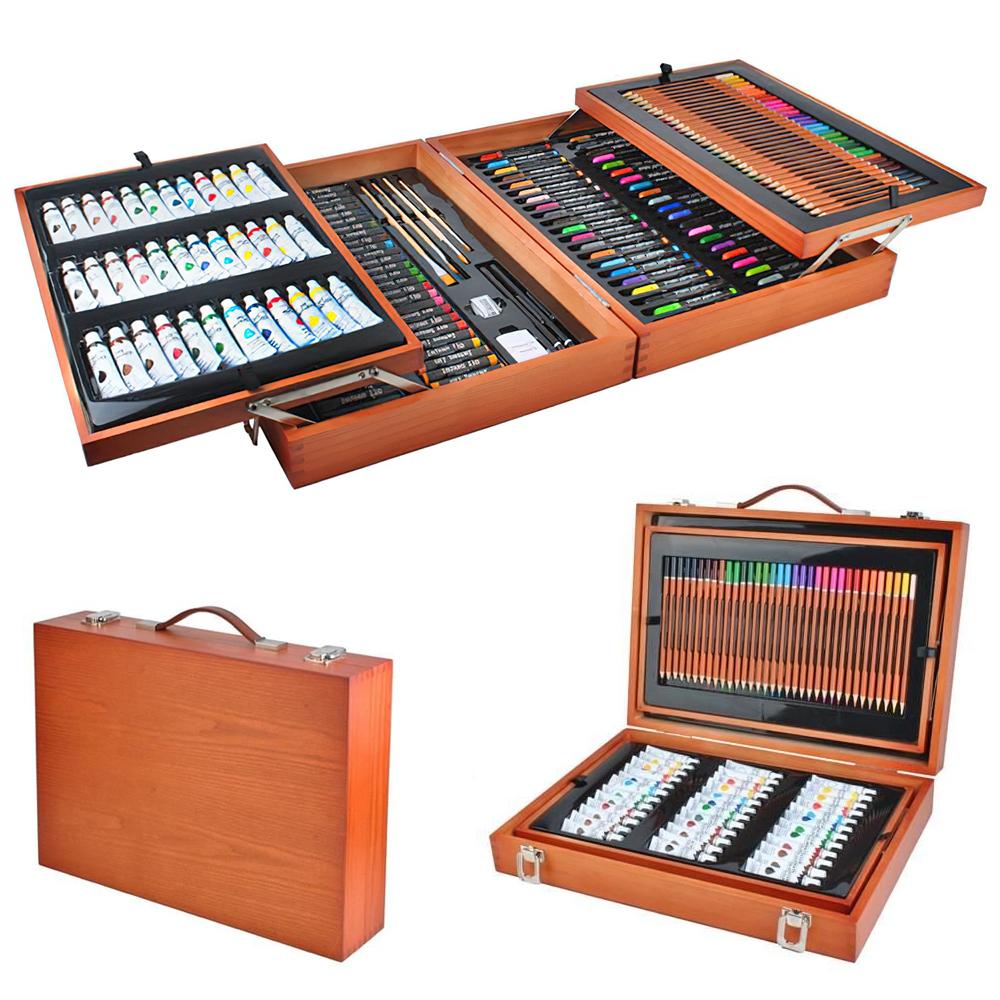 Kunstnersett / Malesett med veske 174 deler