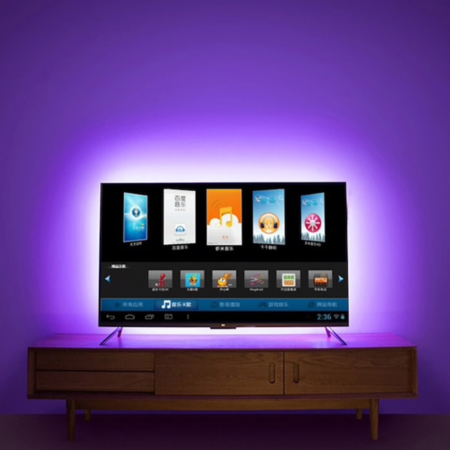 LED-Amblight ljusslinga för TV eller hembelysning (1 av 13)