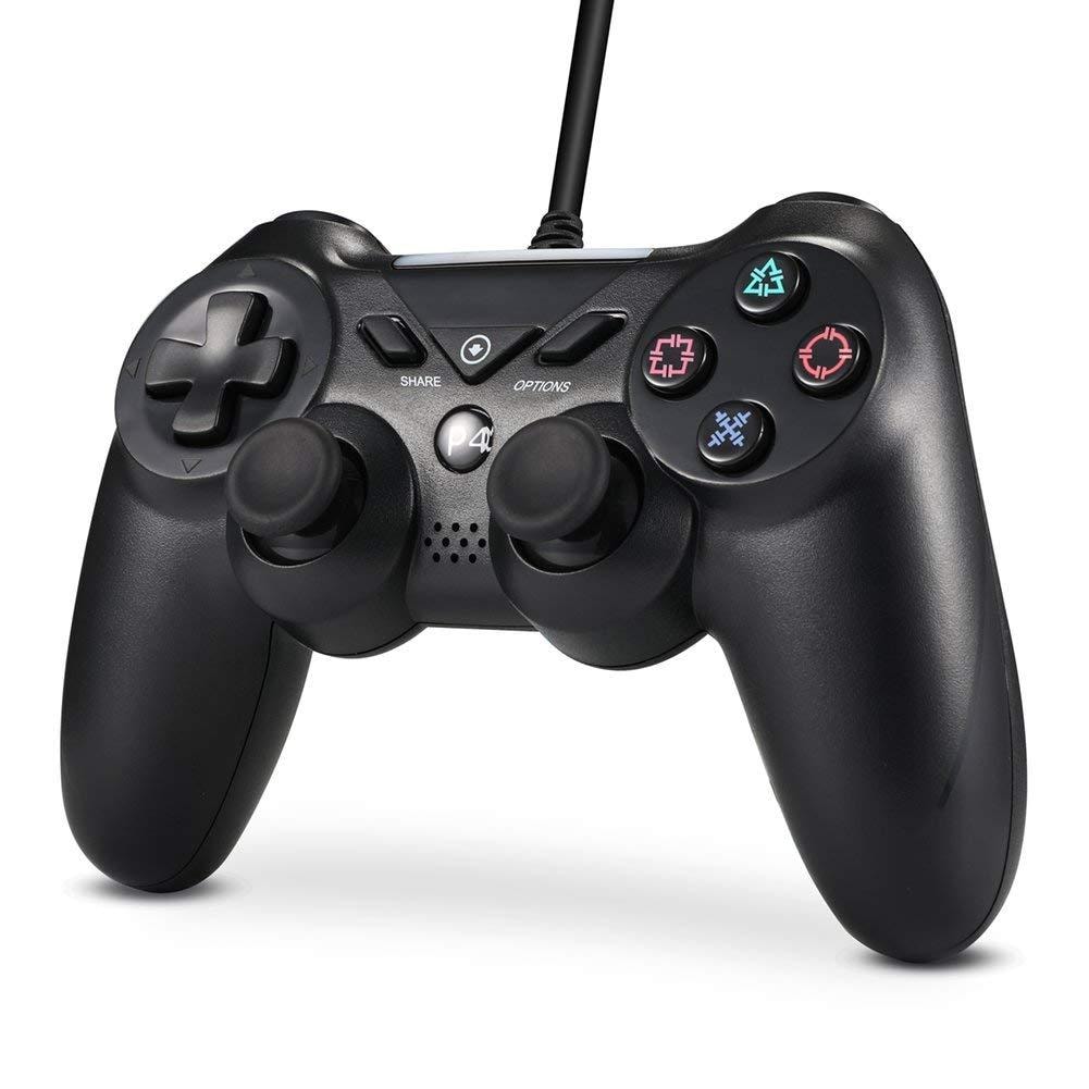 Handkontroll till Playstation 4 - trådad PS4 kontroll (svart) (6 av 13)