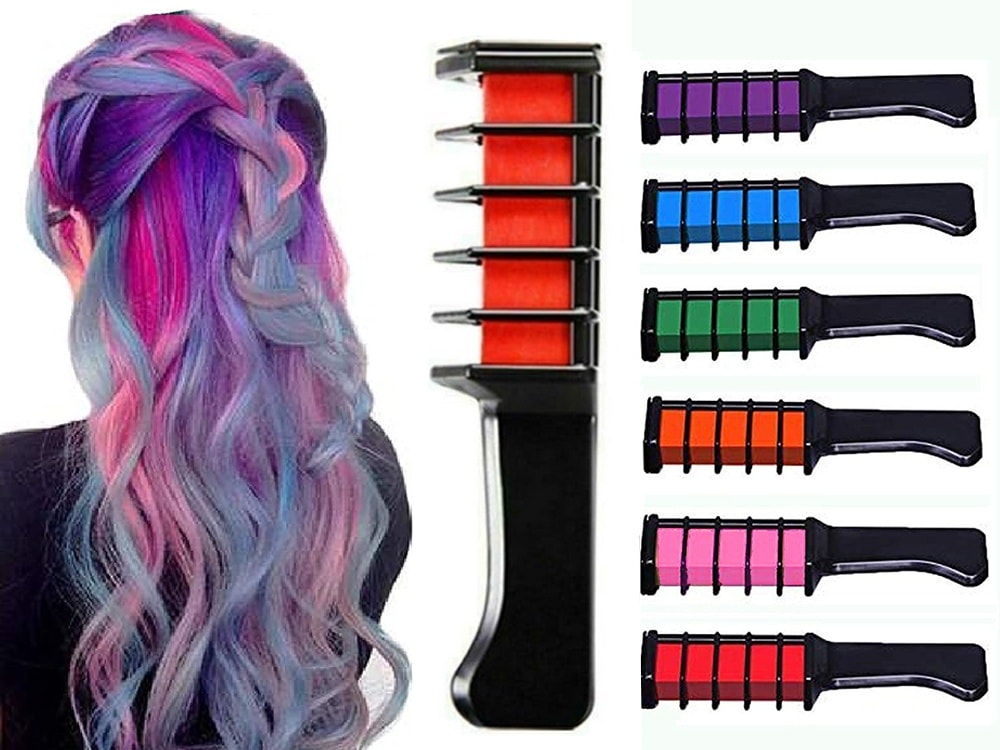 10-pack Chalk Comb / Hair Crayons - Midlertidig hårfarge (4 av 9)