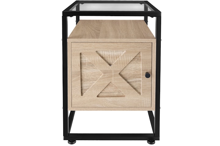 Sängbord Kidderminster 40x43x60,5cm - Industriellt lätt trä, ek Sonoma