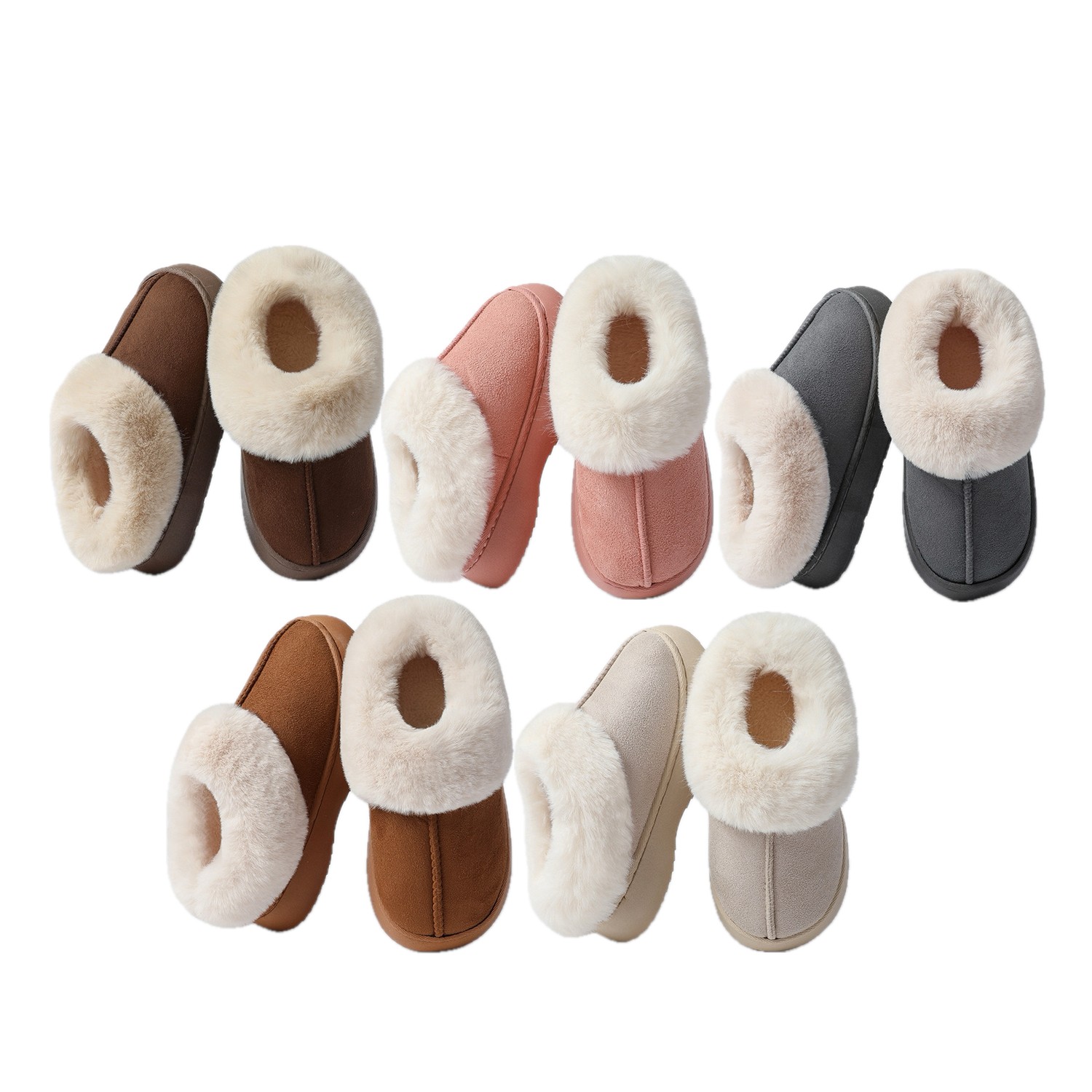 Varme plattformtøfler innendørs