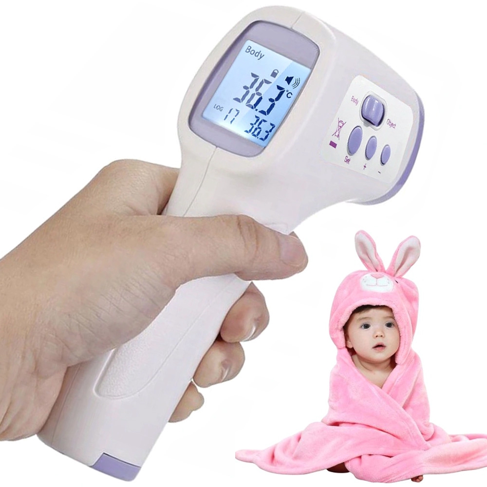 Febertermometer IR Berøringsfri 2-i-1 – Rask digital termometer med LCD