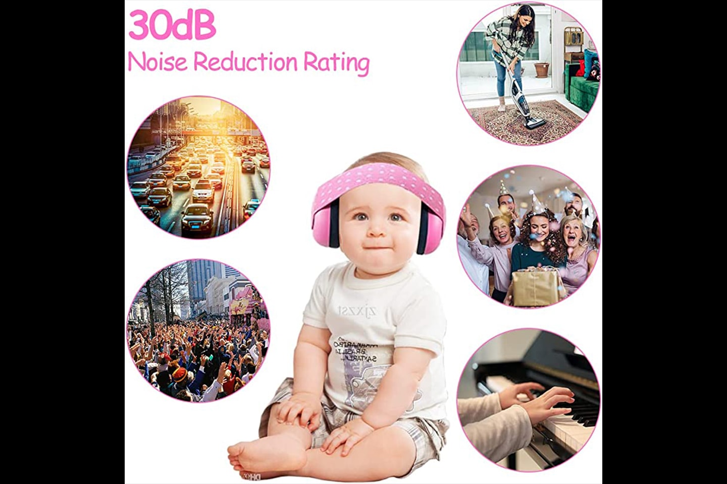 Bullerreducerande hörselskydd för baby (2 av 8)