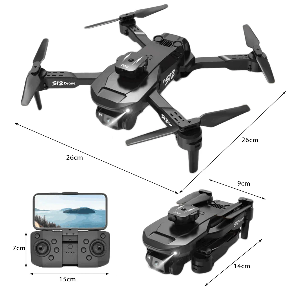 8K HD-kamera hinder-unngående drone (9 av 10)