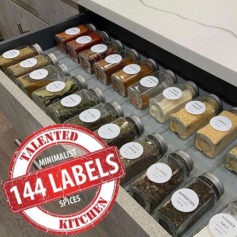 144st Etiketter för kryddor - Organisera - Klistermärken (6 av 7)