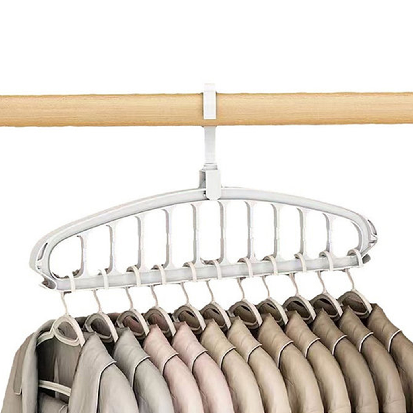 Product Image for Roterande klädhängare med krok 3-pack