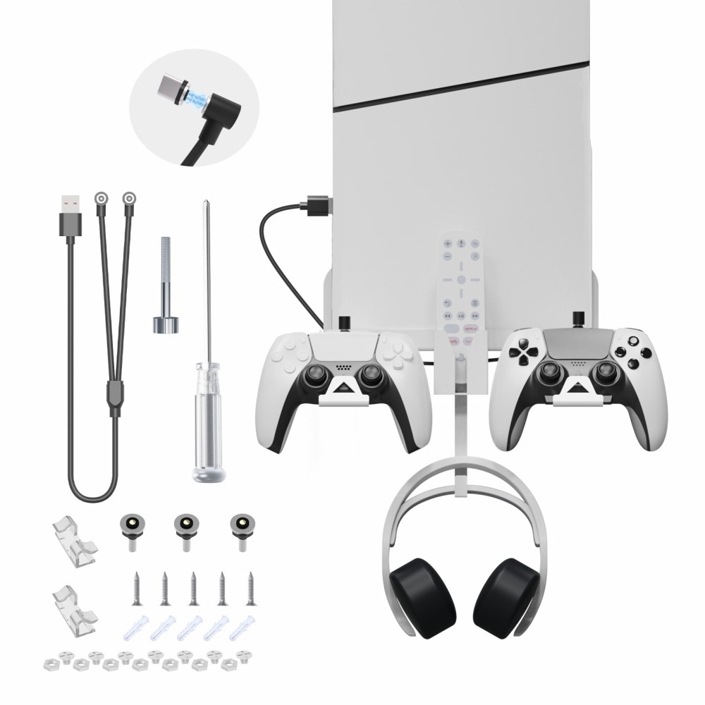 PlayStation PS5 Slim Vägg Montering Fäste Kontroll Laddare