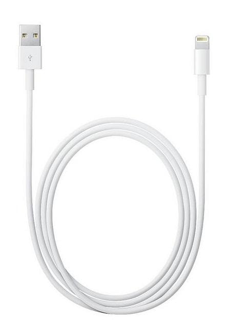 Apple Lightning kabel, USB till Lightning, 2m, vit, MD819ZM/A (Blister) (1 av 14)