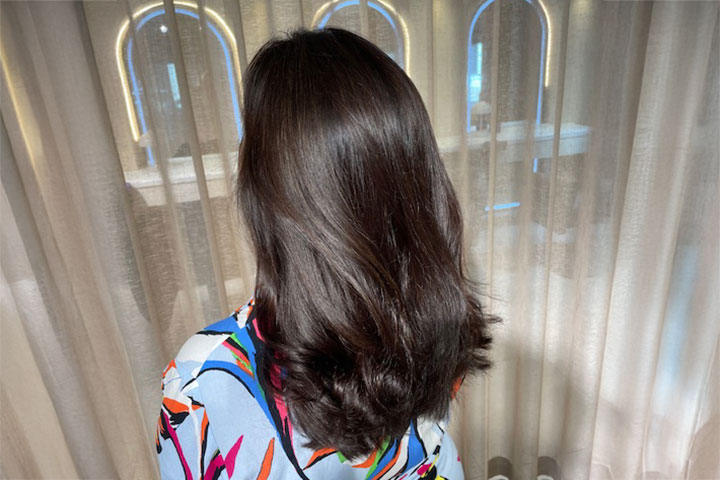 Klippning med färgning hos Dark & Bright vid Triangeln