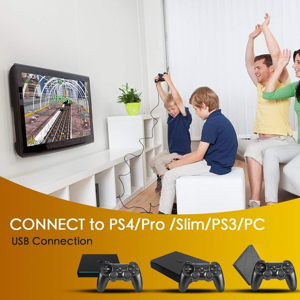 Playstation 4-kontroller - kablet PS4-kontroller (svart) (5 av 13)