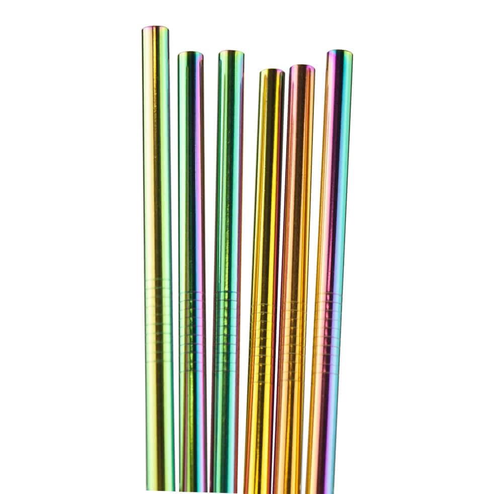 6x Rette Metallsugerør - Regnbue (1 av 3)