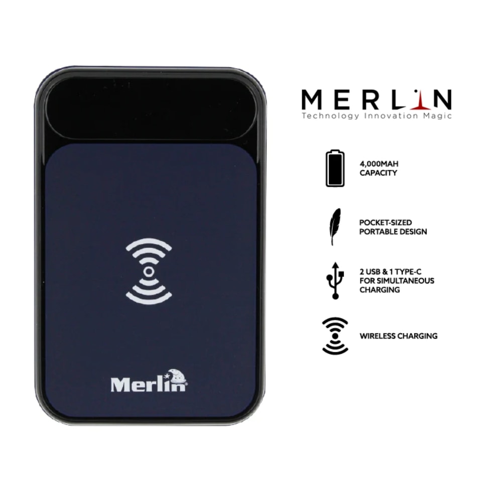 Merlin Flash 4000 Trådlös Powerbank – Portabel 4000mAh (1 av 8)