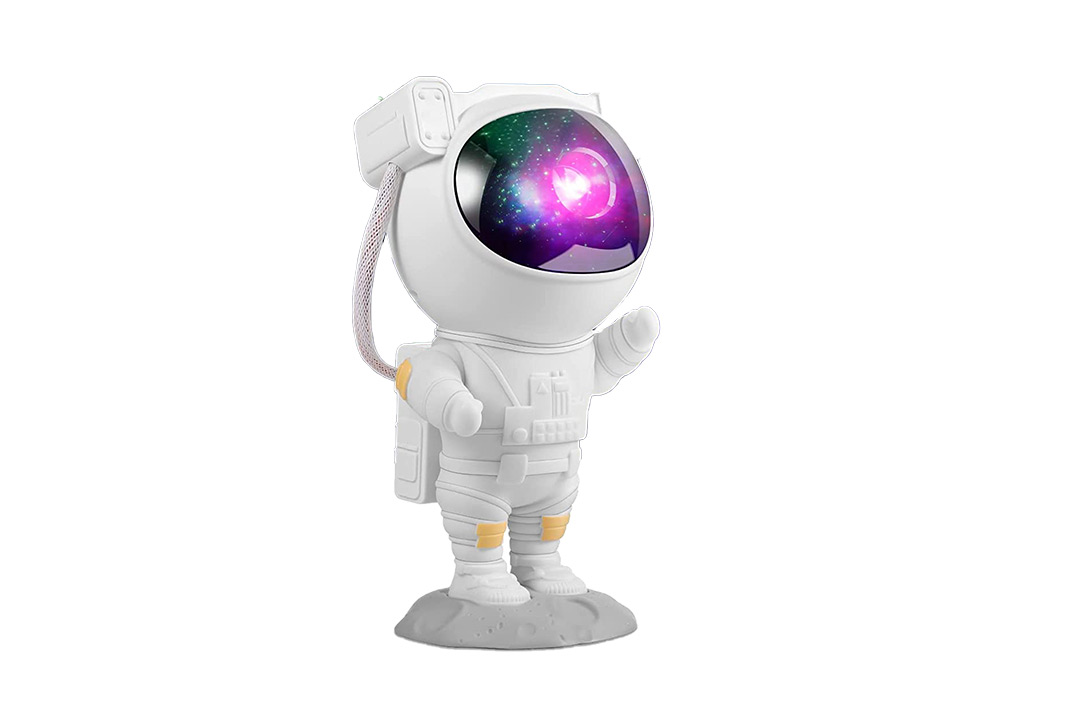 Lampe Astronaut med lysende stjernehimmel