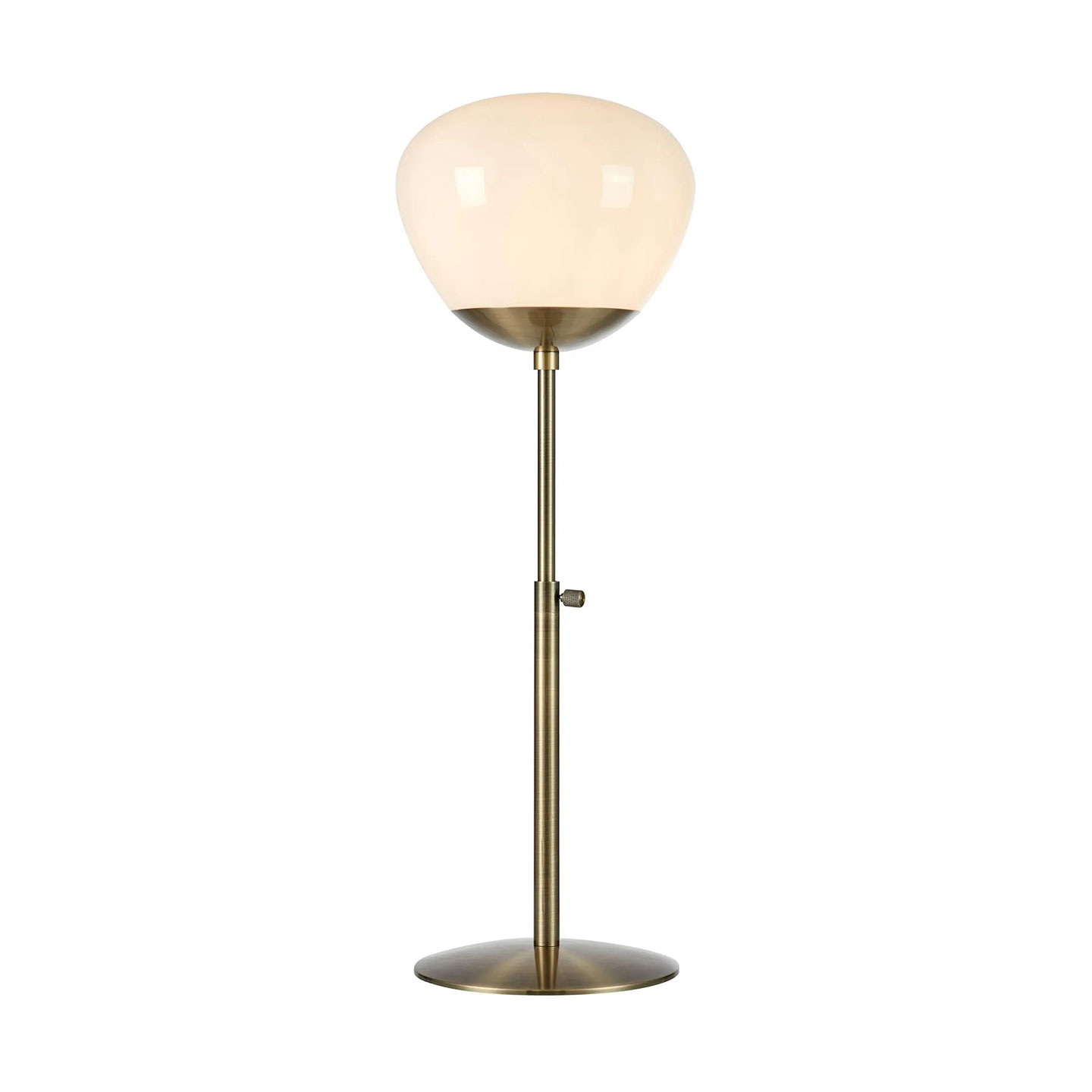 Markslöjd Rise bordslampa 1L mässing/vit