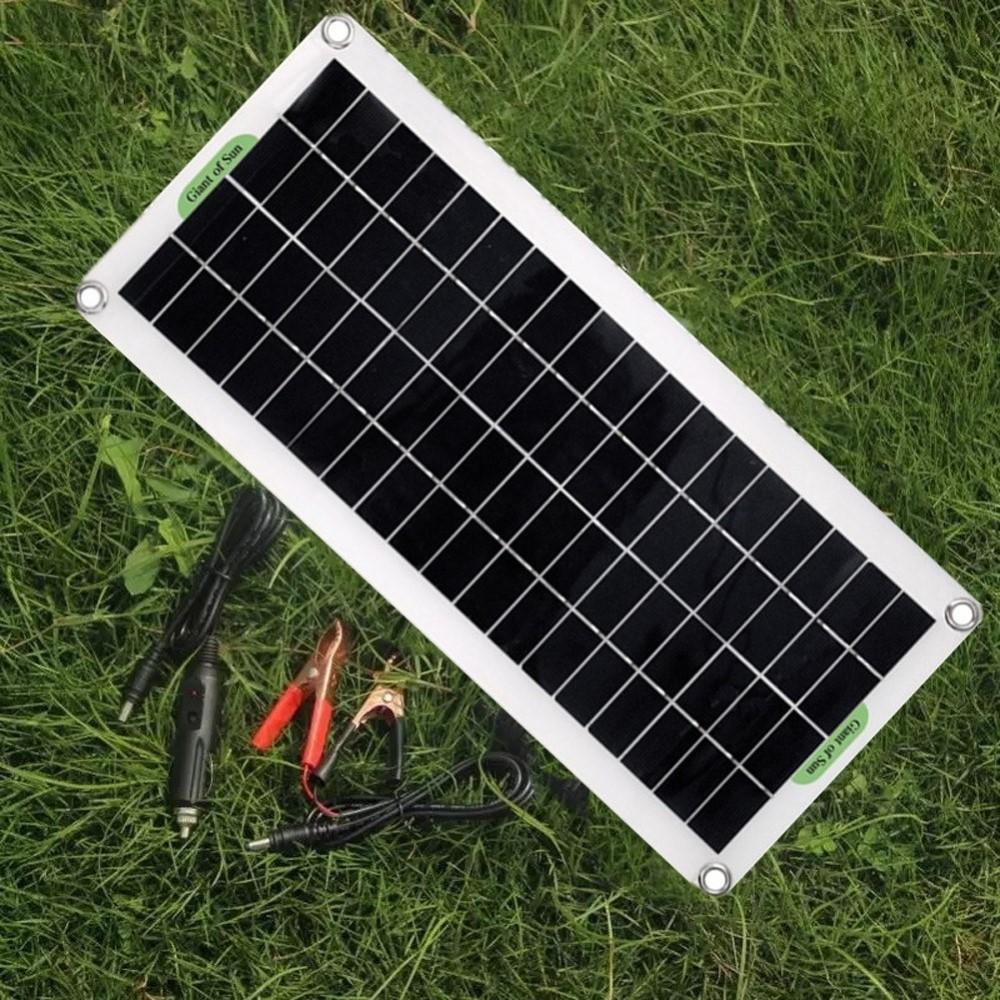 30W Bärbar Solpanel Solar Charge Controller för Camping Bil Båt (4 av 5)