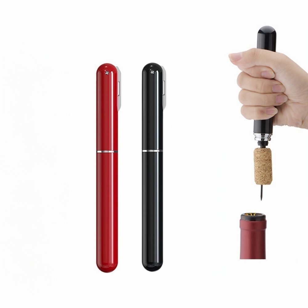 Lufttrykksdrevet vinåpner med vakuumkork og helletut