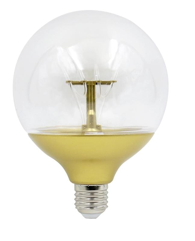 6-pakke dekorasjonslampe, gull, E27 A120-Glob 20lm, varm hvit (1 av 5)