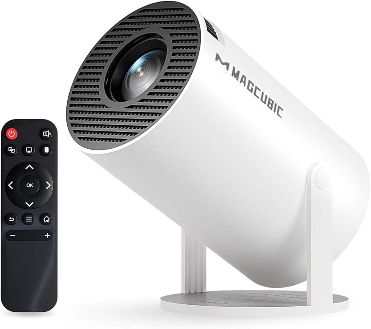 2026 HY300 Pro Smart Android 14 HD Projektor med Apper, WiFi og Bluetooth