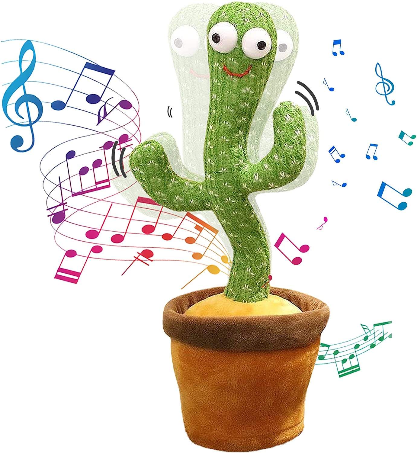 Dansande kaktus med 120 låtar och LED-ljus (1 av 6)