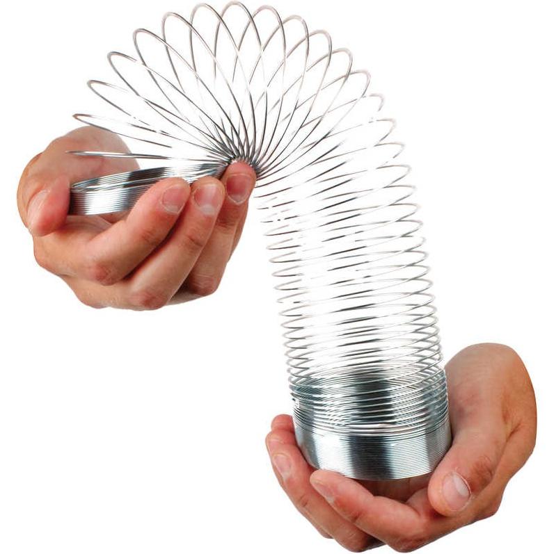 Slinky i metall / Klassisk leke
