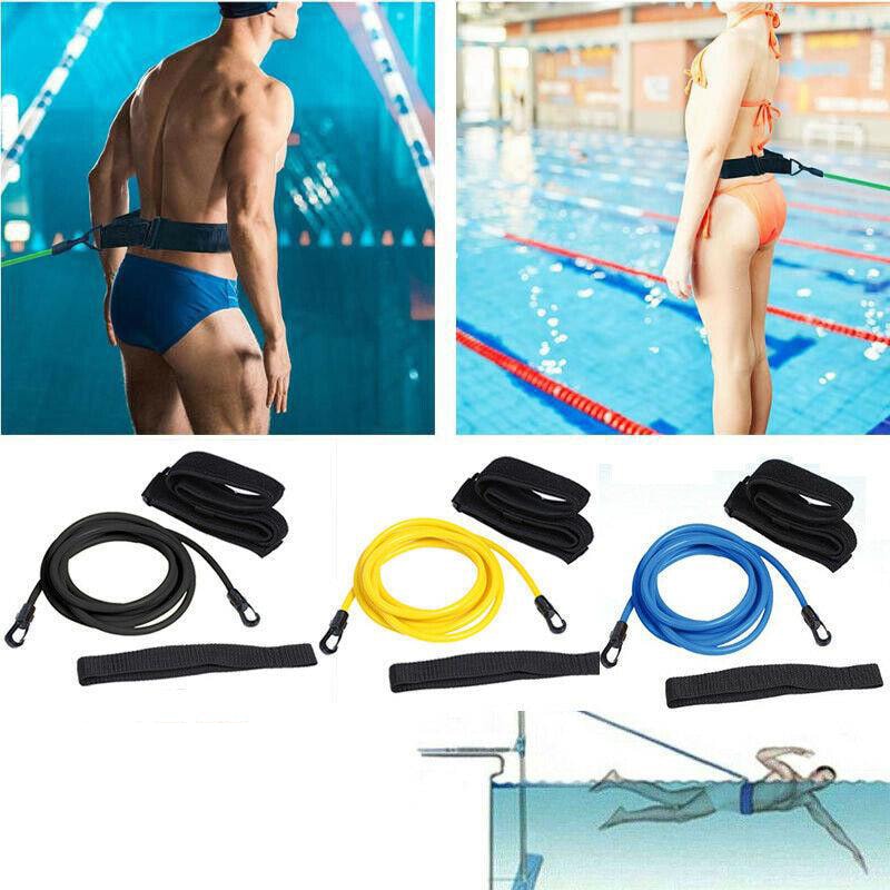 Motstandsbånd for svømmetrening inkludert belte (4 av 10) (5 av 10)